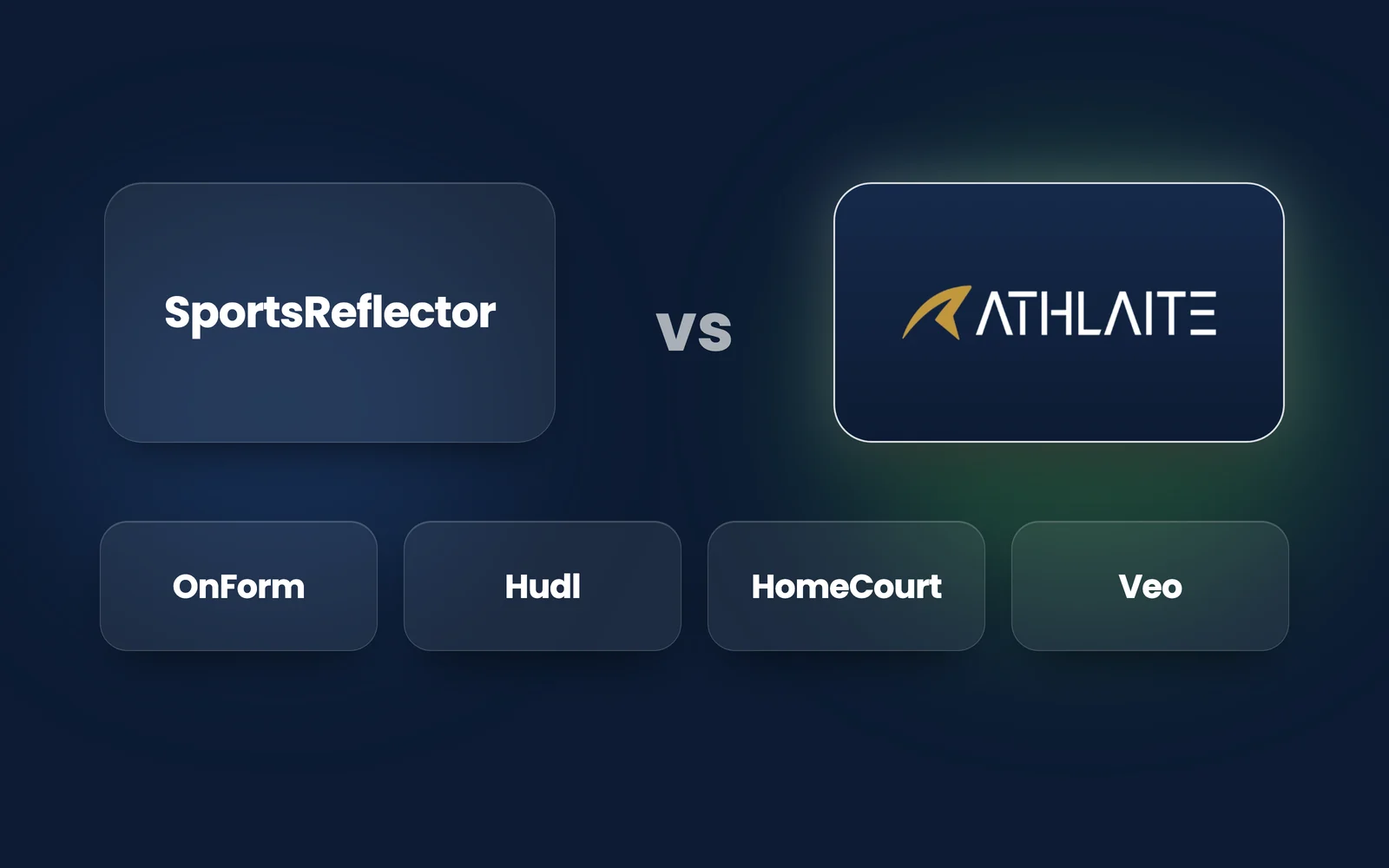 SportsReflector next to ATHLAITE and four other sports analysis apps, side by side