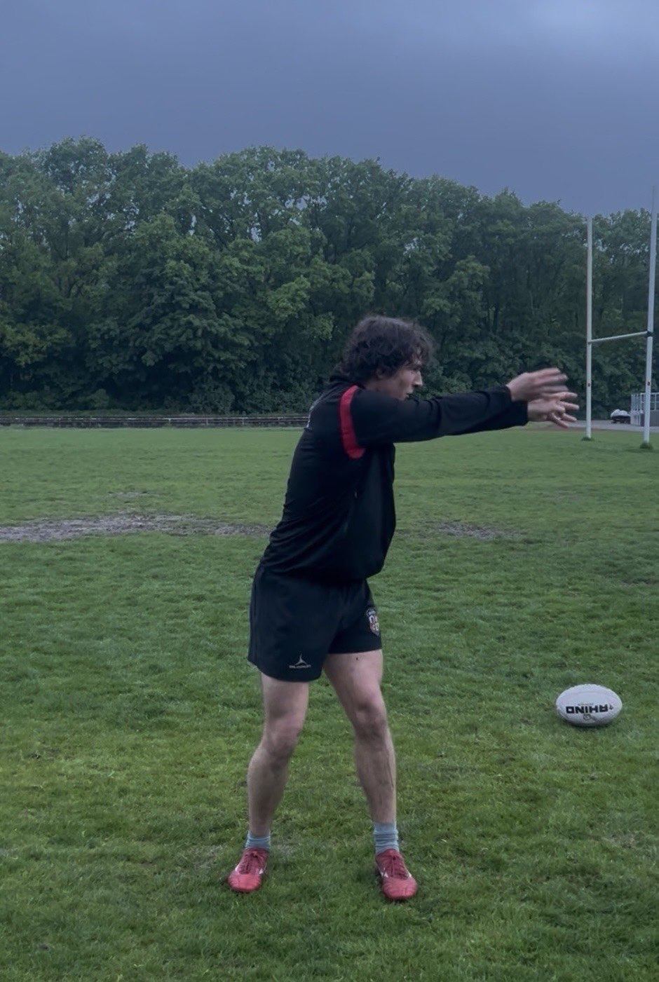 Athlete passing